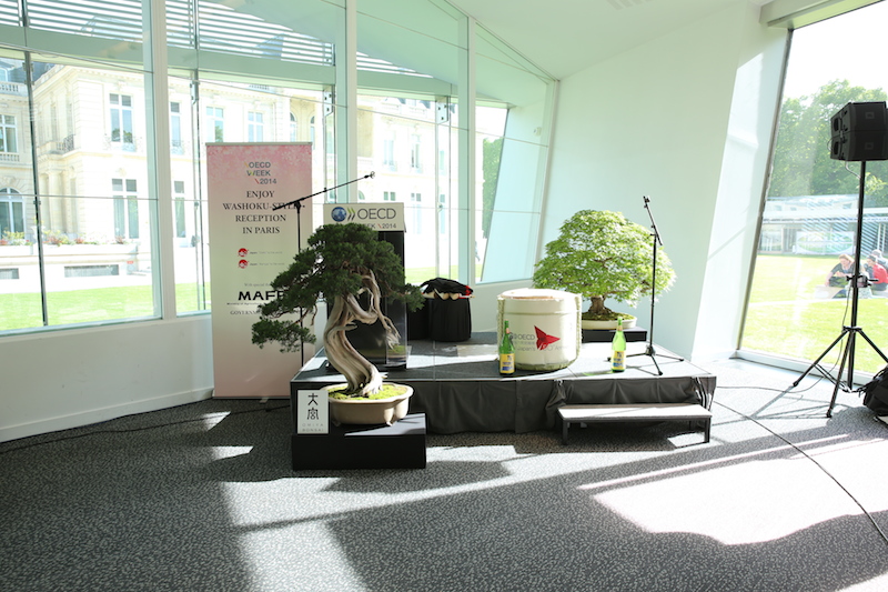 パリで開かれたOECDレセプションに大宮盆栽を展示しました！